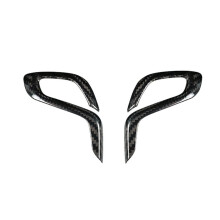 Real Dry Carbon Fiber Car Shift Gear Knob Trim Cover for F90 M5 F97 X3M F98 X4M 2019-2023 Carbon Fiber Pattern