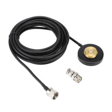 RG58-kaapeli vedenpitävä muotoilu kinkkuradioantenni magneettinen jalusta VHF UHF kaksikaistainen vahva magneettinen jalusta mobiiliradiot