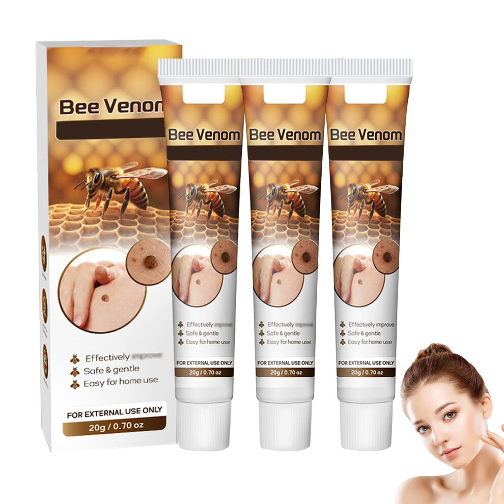 Cream Bee Venom 3Pcs Natural Skin Care For Face And Body, Fastacting Blemish Reduction