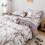 Luxurious Marble Bedding, Microfiber Polyester - Ultra Soft Feel, Maximum Comfort - Elegant White Marble Pattern for US-Queen Size Beds, 3Pcs/Set 4