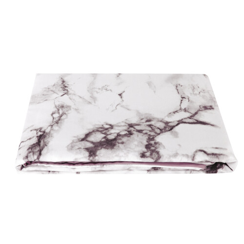 Luxurious Marble Bedding, Microfiber Polyester - Ultra Soft Feel, Maximum Comfort - Elegant White Marble Pattern for US-Queen Size Beds, 3Pcs/Set