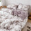 Luxurious Marble Bedding, Microfiber Polyester - Ultra Soft Feel, Maximum Comfort - Elegant White Marble Pattern for US-Queen Size Beds, 3Pcs/Set 6