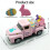 Multipurpose Decors Easter Rabbit Car Model Retro Design-Pink 4