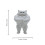 Figurine de chats musclés-Chat avec les bras sur les hanches 4