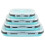 Silicon Lunch Box Flat Stacks Foldable Food Storage Containers with Lids Leftover Meal Box for Kitchen 4 Pack 1