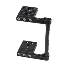 HDRIG Aluminum Camera Cage Adjustable Top Handle Cheese Plate Camera Base Plate Adapter for DSLR Camera Cage Accessories