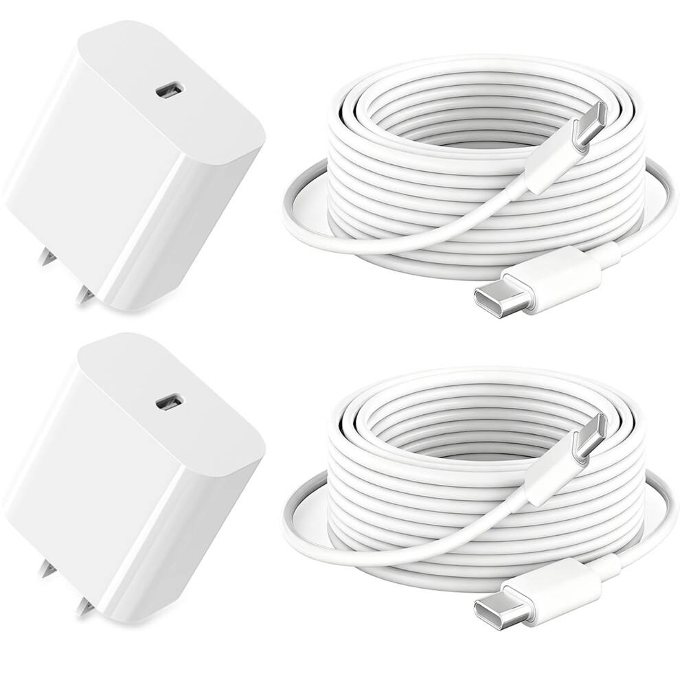 Fast Charger 20W Usbc Pd 3.0 With Extra Long 10Ft Cable 2 Pack For Ipad Pro Air And Iphone 9426802851625