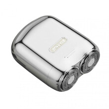 (Silver) Smart Electric Mini Shaver Portable Wireless Shaving Beard Machine Waterproof Quiet Beard Trimmer