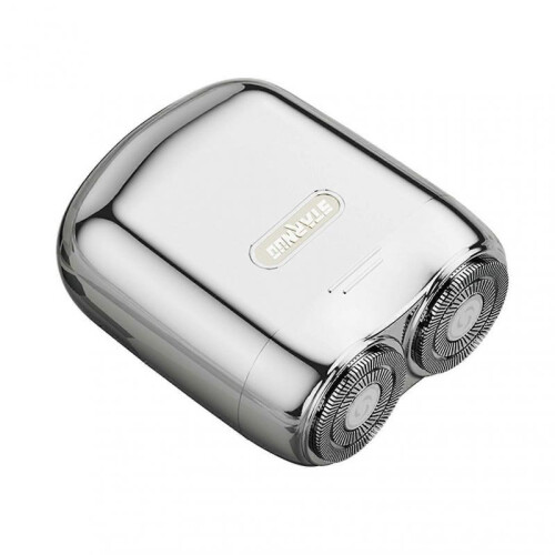 (Silver) Smart Electric Mini Shaver Portable Wireless Shaving Beard Machine Waterproof Quiet Beard Trimmer