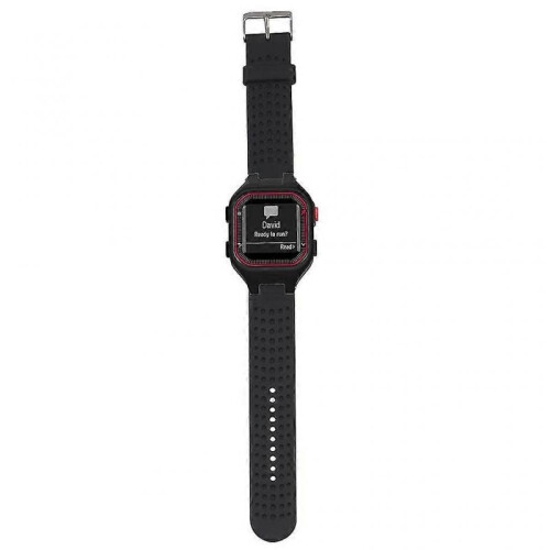 (Black) For Forerunner 25 Adjustable Bracelet Silica Watch Band With Screwdriver 1