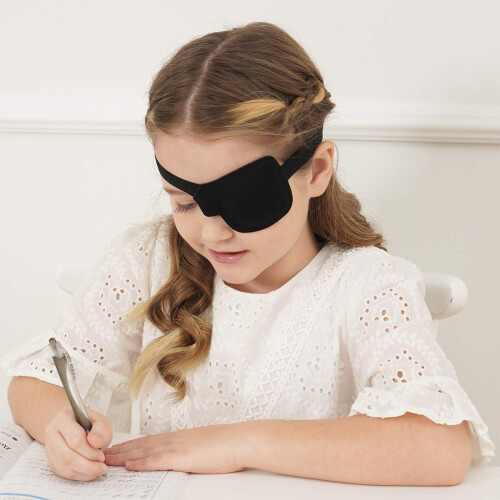 Kids Eye Patch for Amblyopia with Breathable 3D Contoured Design and Adjustable Comfort Strap 1