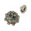 Secure Fasten Brooch Rhinestones Accessory Alloy Base-Gray 1