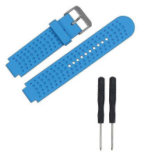 (Blue) For Forerunner 25 Adjustable Bracelet Silica Watch Band With Screwdriver