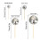 Boules disco en plastique scintillantes, décorations de-4cm 3