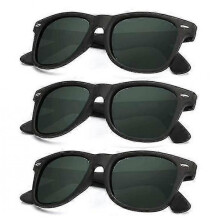 (Normal, COLOR 29) Polarized Sunglasses For Men And Women Matte Finish Sun Glasses Color Mirror Lens 100% Uv Blocking (3 Pack)