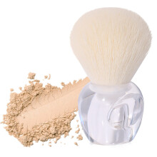 Mini Kabuki Makeup Brush for Flawless Powder Blending, Travel Size Blush and Bronzer Brush
