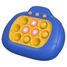 (Blue and Yellow) Press Type Game Console With Colorful Light Thinking Logic Exercise Toys For Kids Boys Girls