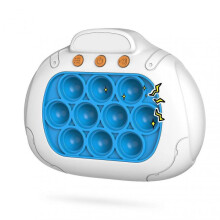 (White and Blue) Press Type Game Console With Colorful Light Thinking Logic Exercise Toys For Kids Boys Girls