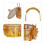 Decorative Metal Serving Tray for Kitchen Accent and Snacks-C 2