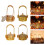 Decorative Metal Serving Tray for Kitchen Accent and Snacks-C 4