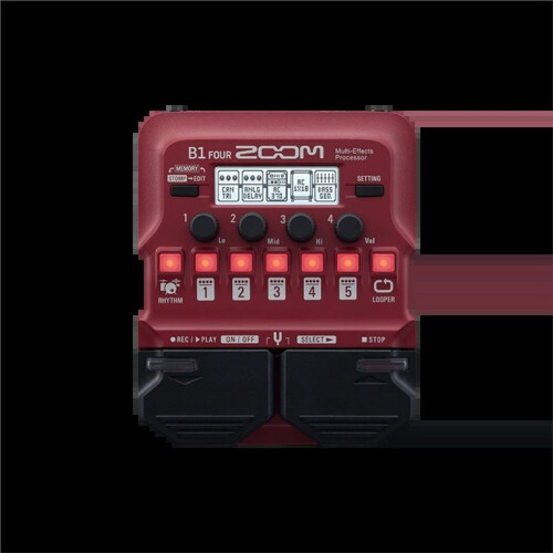 Zoom B1 Four Bass Guitar Multi Effect Processors, Guitar Single Effect Device, Preamplifier, Guitar Effect Pedal 2