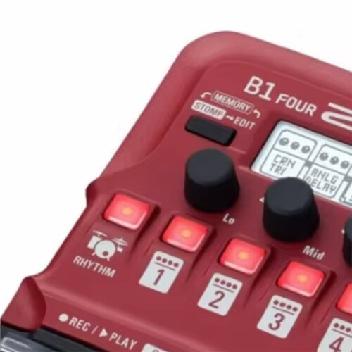 Zoom B1 Four Bass Guitar Multi Effect Processors, Guitar Single Effect Device, Preamplifier, Guitar Effect Pedal 1