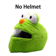 (M, Elmo green) Motorcycle Helmet Hat Christmas Cap Gift Cover Motorbike Funny Heeds Crazy Case Crash For Outdoor Personalized Full Helmets