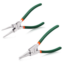 2 Pcs Snap Ring Pliers Set 9 Inch Internal External Circlip Kit Straight Jaw AntiSlip Grip