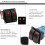 (Red) 5 Pin Rocker Switch Panel Wear-resistant And Durable Suitable For Tricycle Scooters 4