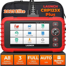 Diagnosescanner - LAUNCH - CRP123X Plus - OBD2 - 5-Zoll-Touchscreen - Kostenlose Wi-Fi-Updates