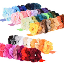 Elastice de păr din catifea, colorate și variate, fără deteriorare, stil la modă, fără cute, pentru toate tipurile de păr, confortabile