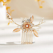 Strahlende Brautpracht, Strass-Kristallblumen-Haarspangen, Perlen-Haarstyling-Nadeln für die Braut, handgefertigte Hochzeitshaarspange mit