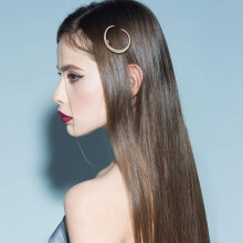 Strahlende Haaraccessoires, dekorative Haarspange mit Vintage-Strassstern, funkelnde Kristall-Seitenclips, Boho-Kristallmond-Haarspange