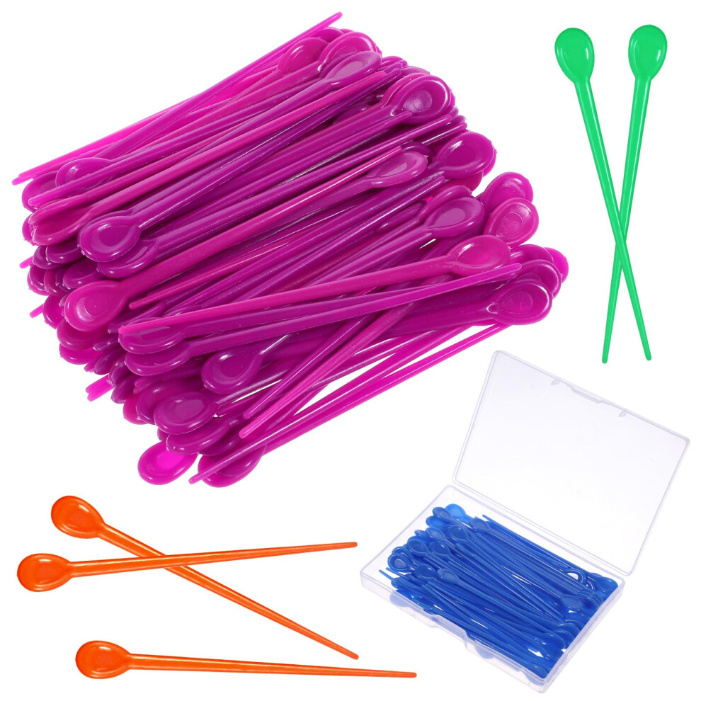 100 Pack Hair Roller Picks Plastic Hair Curler Clips Assorted Colors for Secure Curl Hold Styling