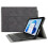 (Grey) New 2024 For Microsoft Surface Pro 9 Pu Leather Keyboard Case Adjustable Stand Anti-drop Tablet Cover 3