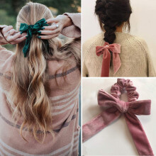 Vielseitige Haaraccessoires, schonende Haarpflege mit geknoteten Haargummis, seidiges Haarband für individuelle Frisuren, hochwertiges