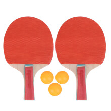 Professionele tafeltennisrackets met een breder racketblad en een hoogwaardige massief houten kern, een rubberen sponslaag voor responsief spel en
