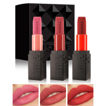 3 Piece Matte Lipstick Set for Women, Waterproof Smudge Proof Velvet Finish, 24H Long Wear Gift