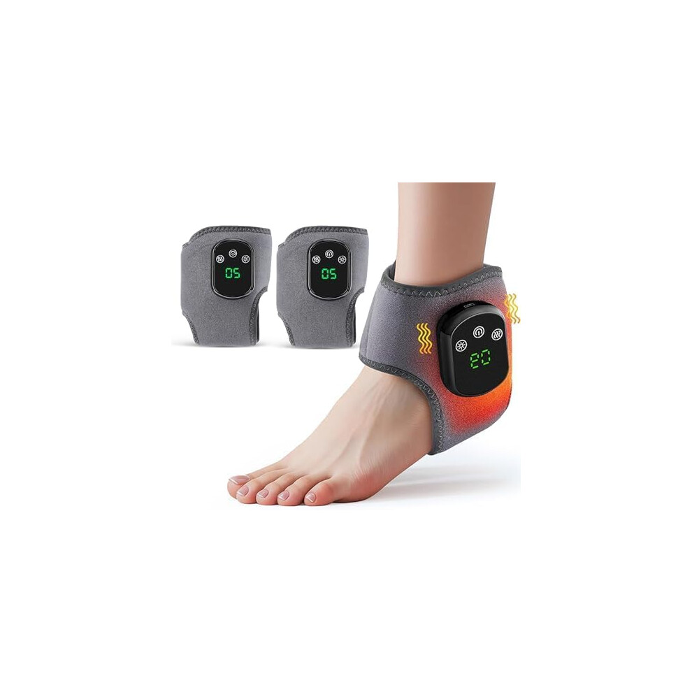 Neuropathy Foot Massager with Heat and Compression for Circulation Boost and Pain Relief 2PC