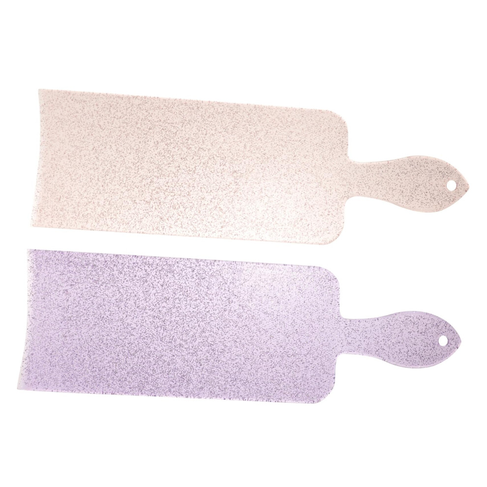 Professional Hair Highlighting Board Set 2pcs Silver Hair Dye Paddles for Salon and Home Use