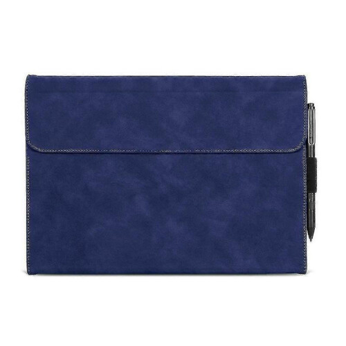 (Blue) New 2024 For Microsoft Surface Pro 9 Pu Leather Keyboard Case Adjustable Stand Anti-drop Tablet Cover