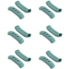 Silicone Pot Handle Covers Set of 6, Heat Resistant 450F, NonSlip Cast Iron Skillet Sleeves