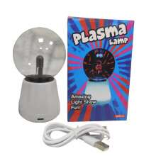 Plasma Ball Touch Sensitive Lamp with 7 Color Changing Globe for Home Bedroom Office Decor
