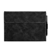 (Black) New 2024 For Microsoft Surface Pro 9 Pu Leather Keyboard Case Adjustable Stand Anti-drop Tablet Cover