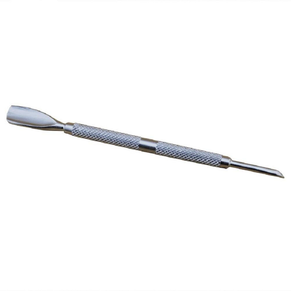 Stainless Steel Cuticle Pusher and Remover DualEnded Ergonomic Nail Cleaner for Manicure Pedicure