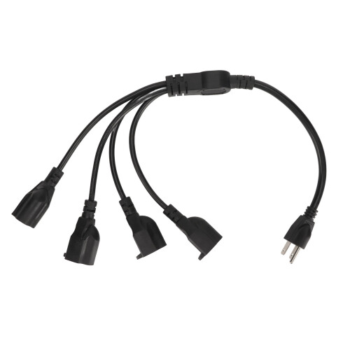 Répartiteur de câble d'alimentation robuste pour éclairage de scène LED, prises de terre fiables, conception durable, câble résistant aux
