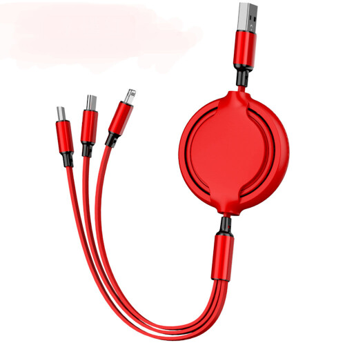 Καλώδιο φόρτισης πολλαπλών USB με ασφαλή φόρτιση, καλώδιο φόρτισης με ανασυρόμενο