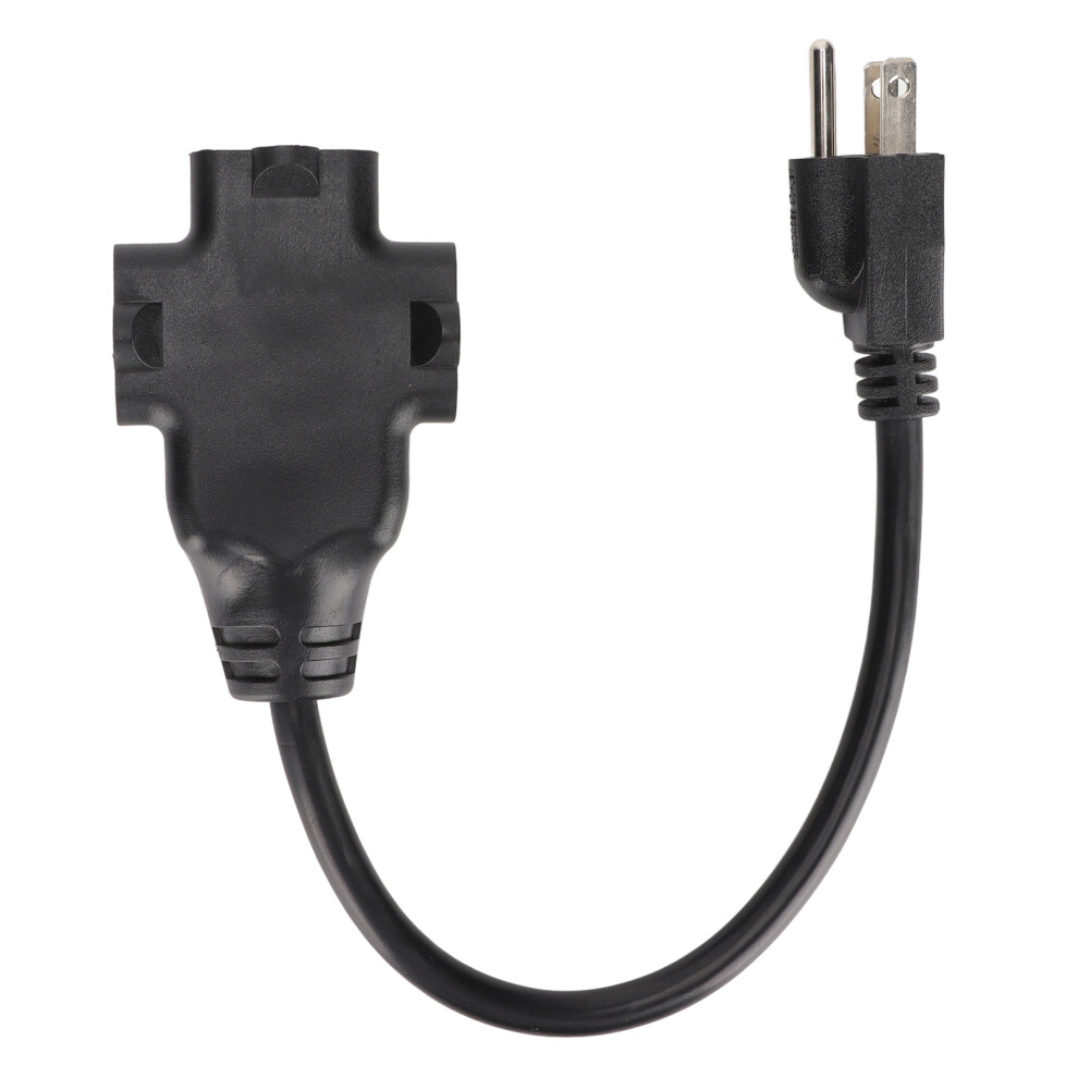 Short Power Extension Cord Heavy Duty 3 Prong Grounded Outlet Saver 16Awg 15A Ul Certified Wide Application For Office Home Electronics 9416038696190
