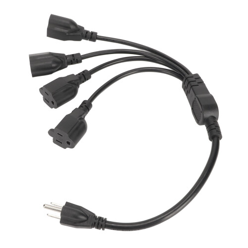 Répartiteur de câble d'alimentation robuste pour éclairage de scène LED, prises de terre fiables, conception durable, câble résistant aux 2