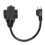 Κοντό καλώδιο επέκτασης ρεύματος UL Certified16AWG15A βαρέως τύπου με κλιπ Alligator Saver για 5